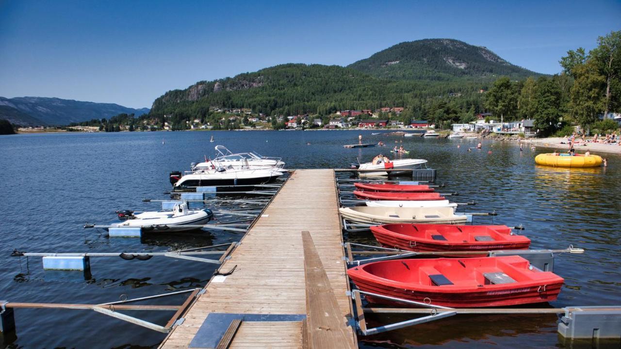 Hytte Naer Vannet, Jacuzzi Og Sauna Vradal Buitenkant foto