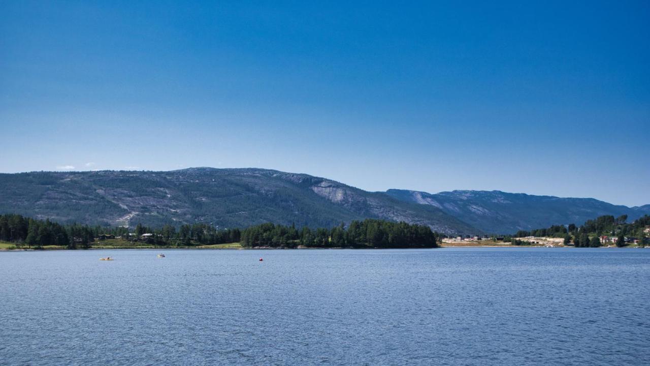 Hytte Naer Vannet, Jacuzzi Og Sauna Vradal Buitenkant foto