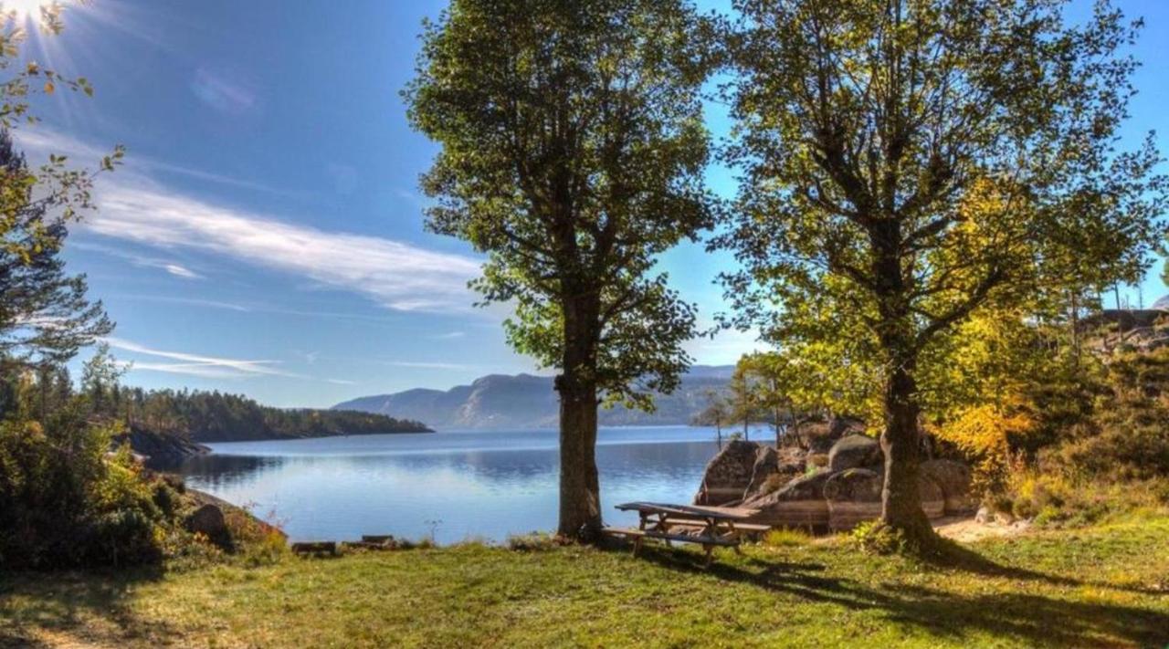 Hytte Naer Vannet, Jacuzzi Og Sauna Vradal Buitenkant foto