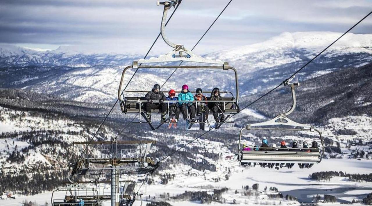 Hytte Naer Vannet, Jacuzzi Og Sauna Vradal Buitenkant foto