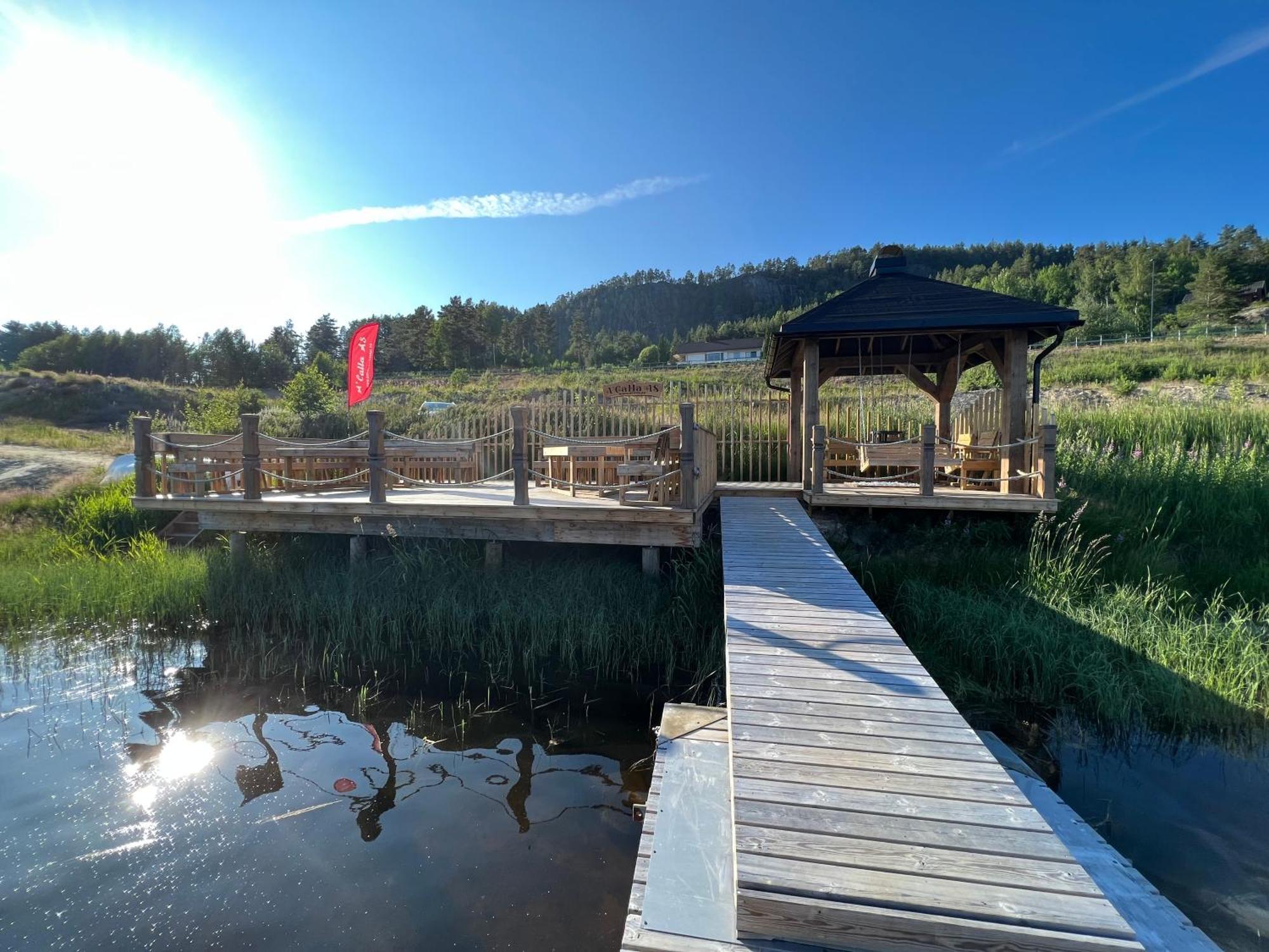 Hytte Naer Vannet, Jacuzzi Og Sauna Vradal Buitenkant foto