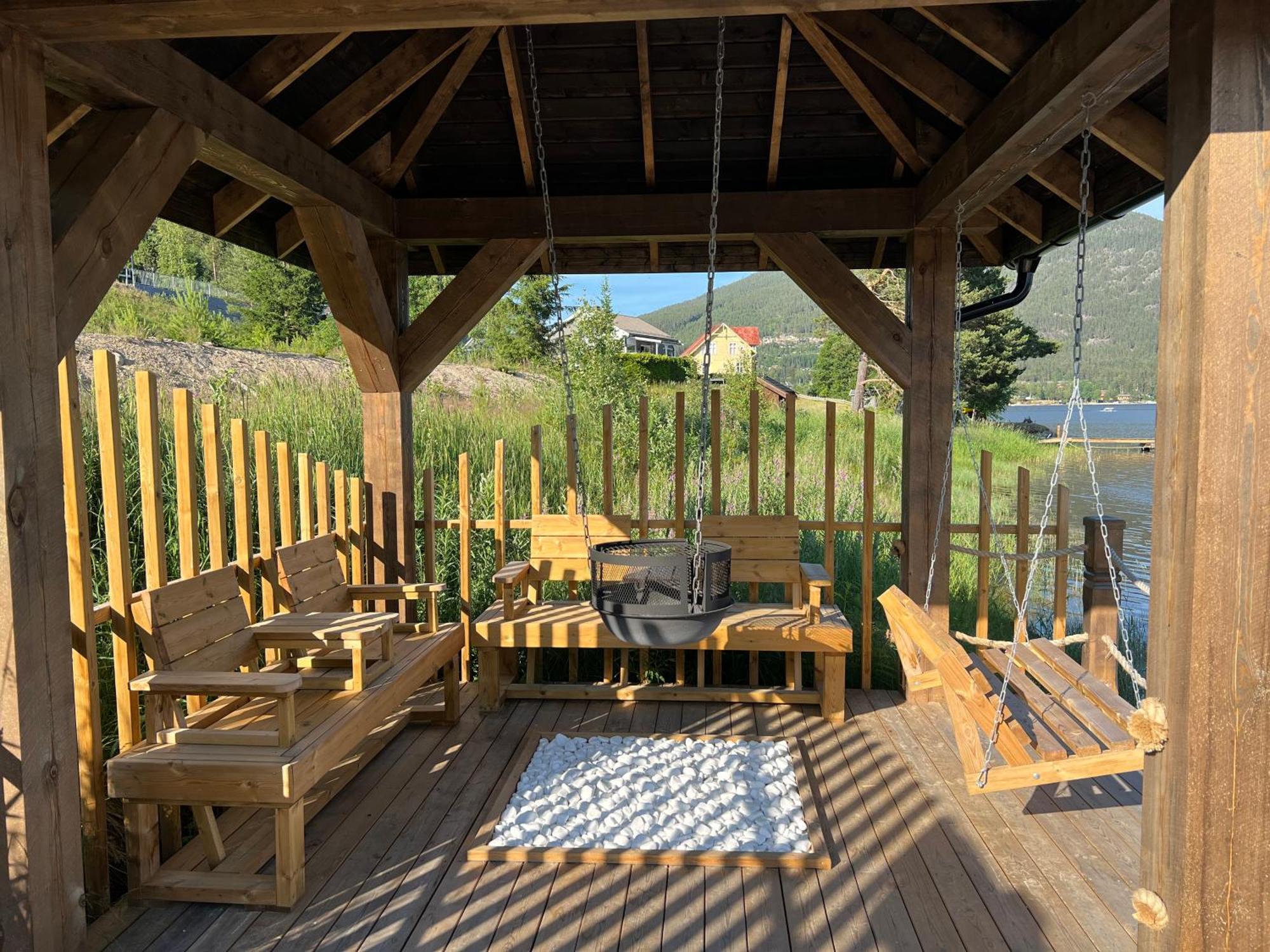 Hytte Naer Vannet, Jacuzzi Og Sauna Vradal Buitenkant foto